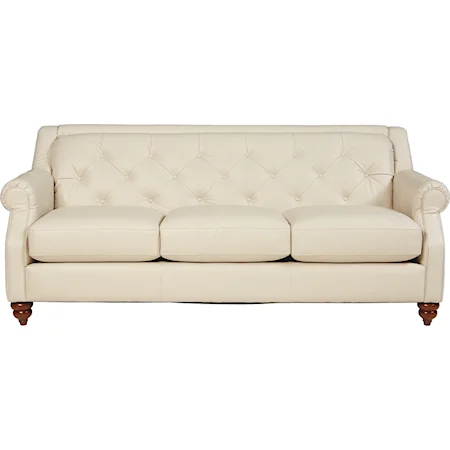 Traditional Sofa with Tufted Seatback